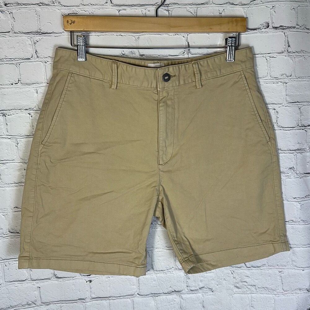 Flint and Tinder Mens Tan Khaki Chino Golf Shorts size 32‎